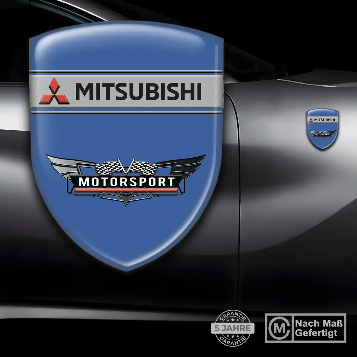 Mitsubishi 3D Gel Aufkleber Emblem Premiumqualität