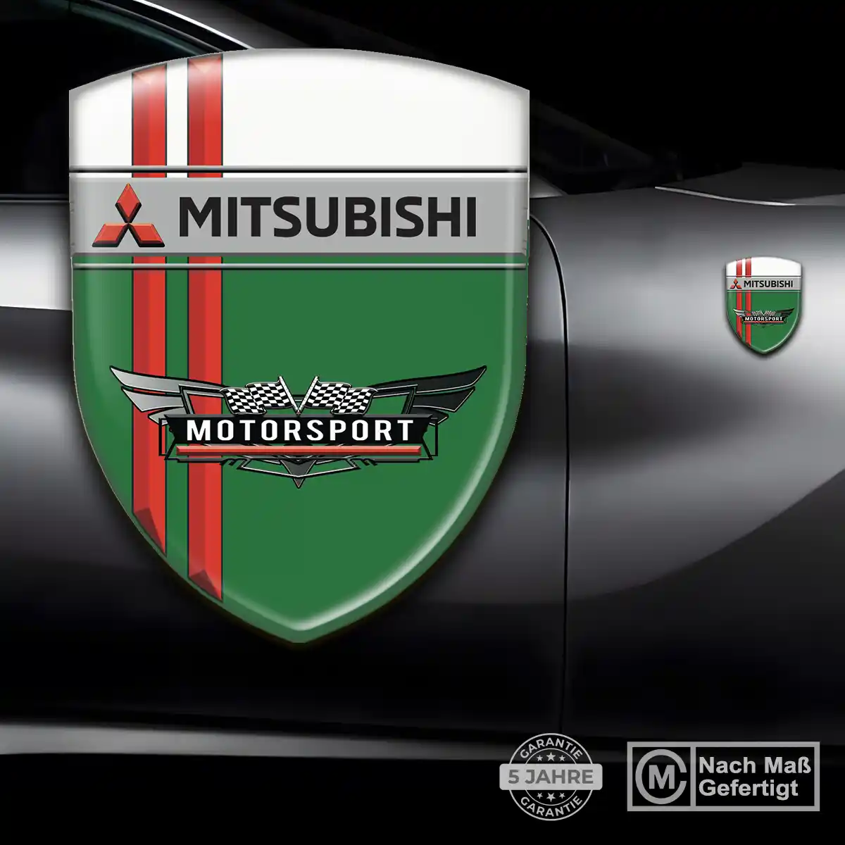 Mitsubishi 3D Gel Aufkleber Emblem Stilvolles Design