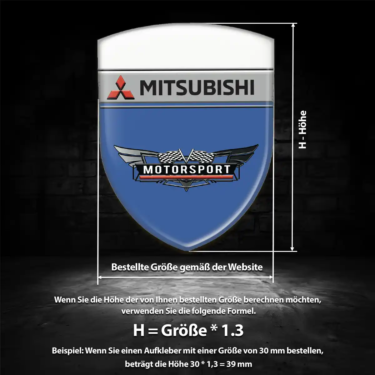 Mitsubishi 3D Gel Aufkleber Embleme Auto Exterieurdesign