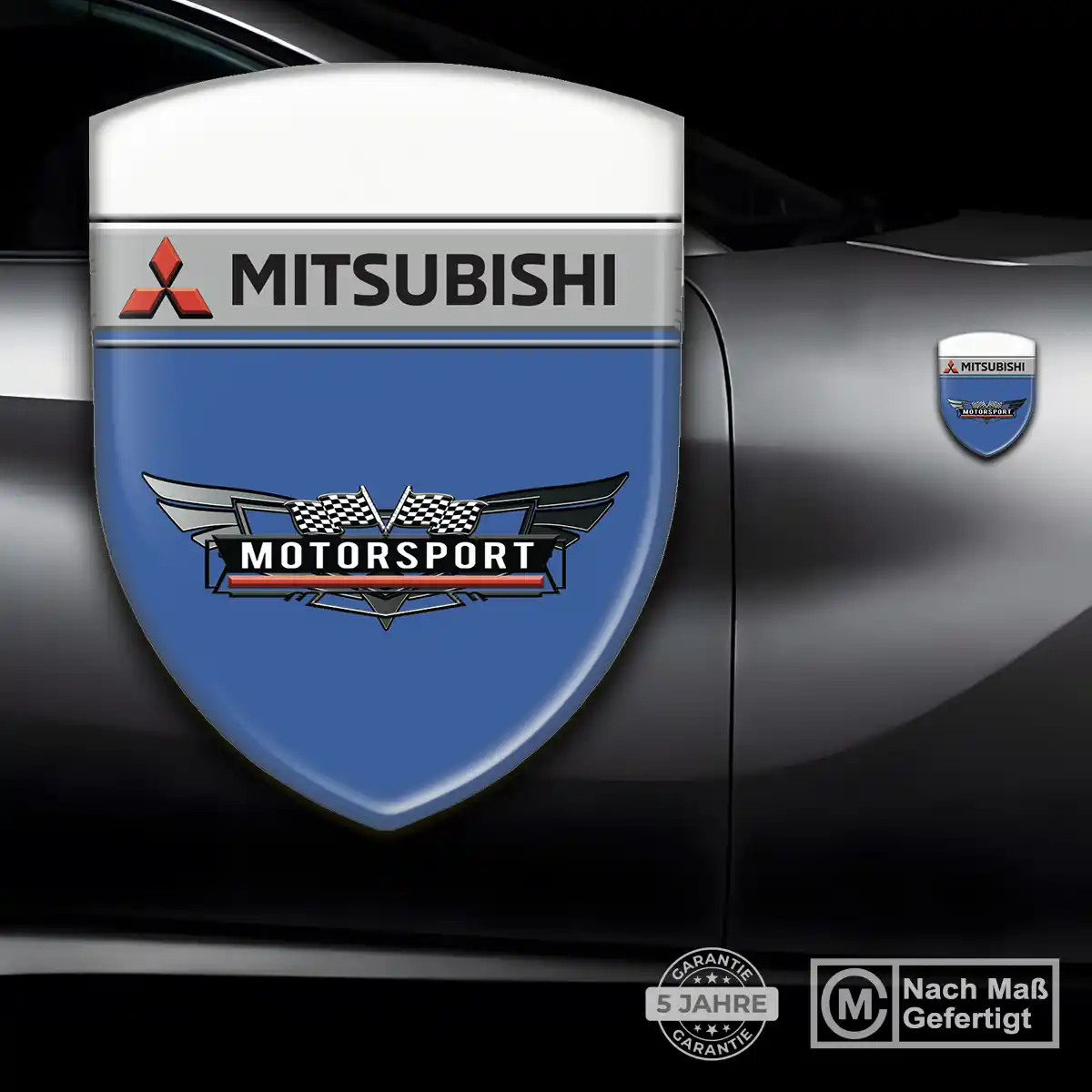 Mitsubishi 3D Gel Aufkleber Embleme Auto Exterieurdesign