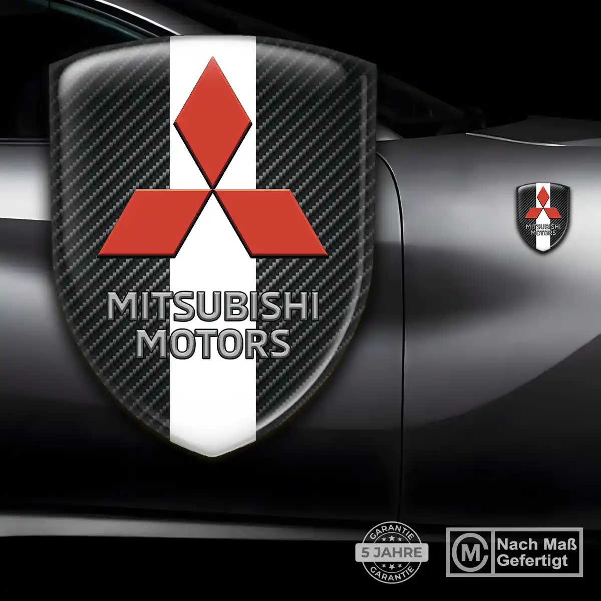Mitsubishi 3D Gel Aufkleber Embleme Auto Limitierte Auflage