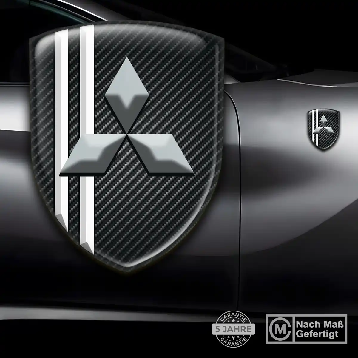 Mitsubishi 3D Gel Aufkleber Embleme Auto Luxus-Edition