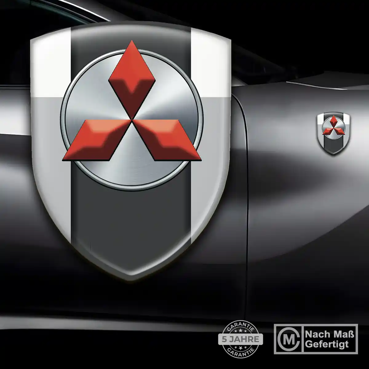 Mitsubishi 3D Gel Aufkleber Embleme Auto Premium-Edition