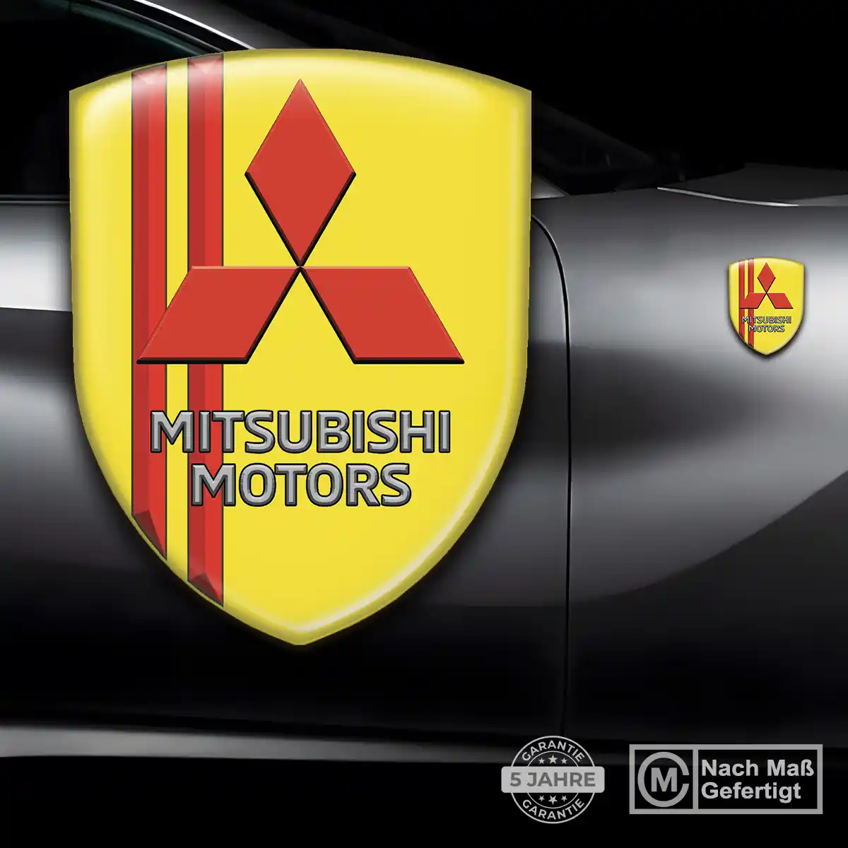 Mitsubishi 3D Gel Aufkleber Embleme Auto Premiumqualität