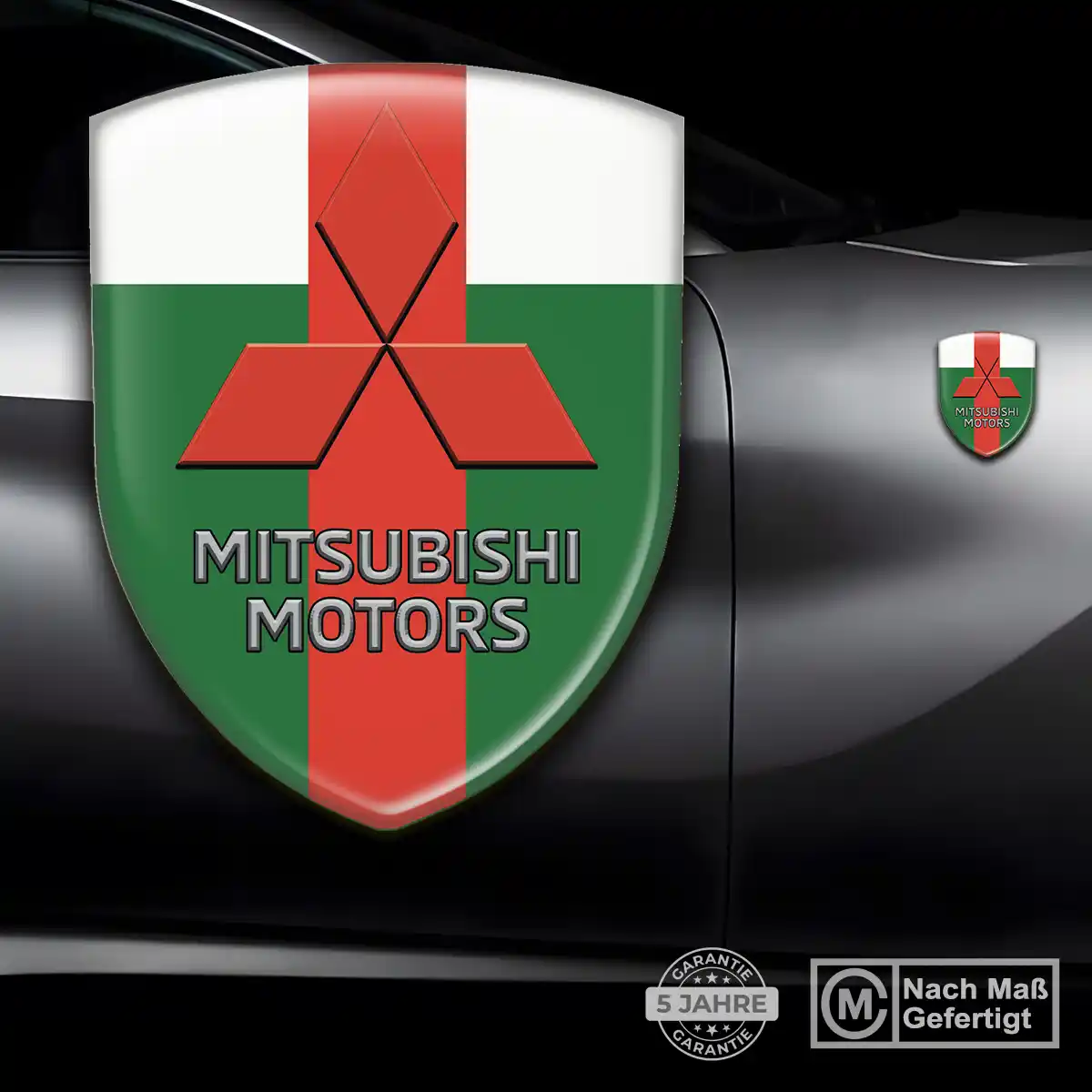Mitsubishi 3D Gel Aufkleber Embleme Auto Stilvolles Design