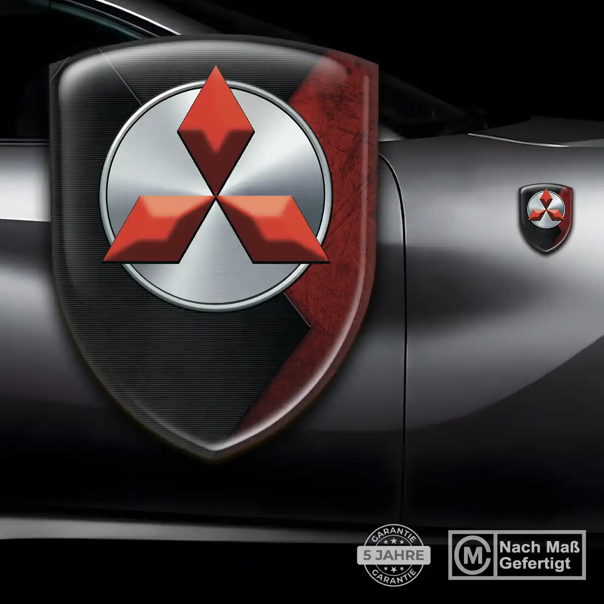 Mitsubishi 3D Gel Aufkleber Embleme Hohe Qualität