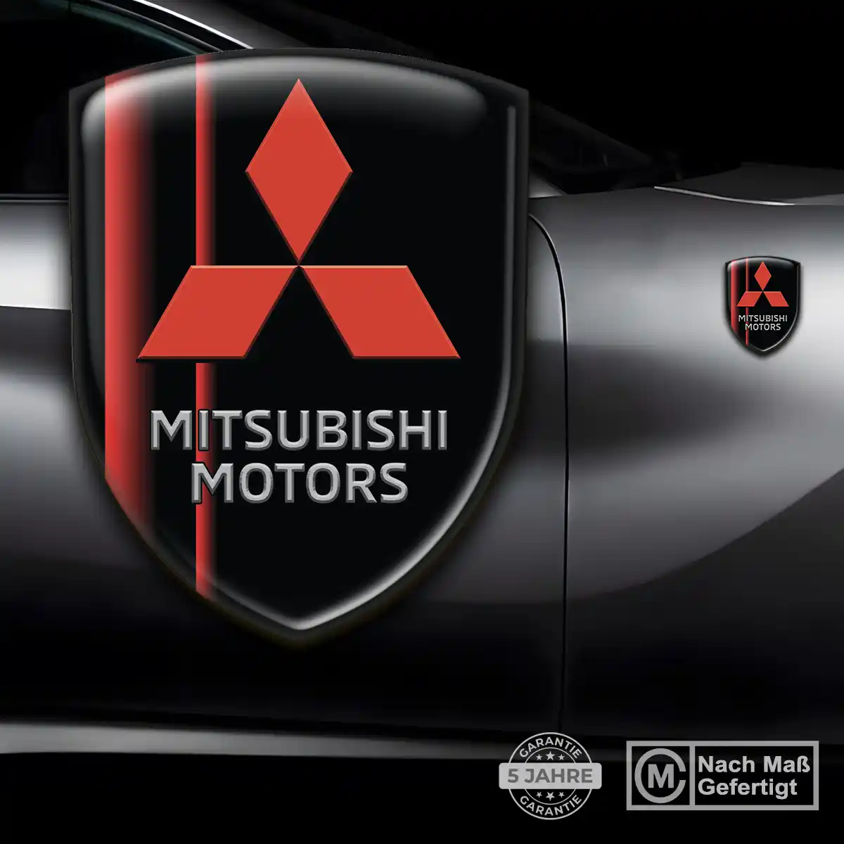 Mitsubishi 3D Gel Aufkleber Embleme Limitierte Auflage