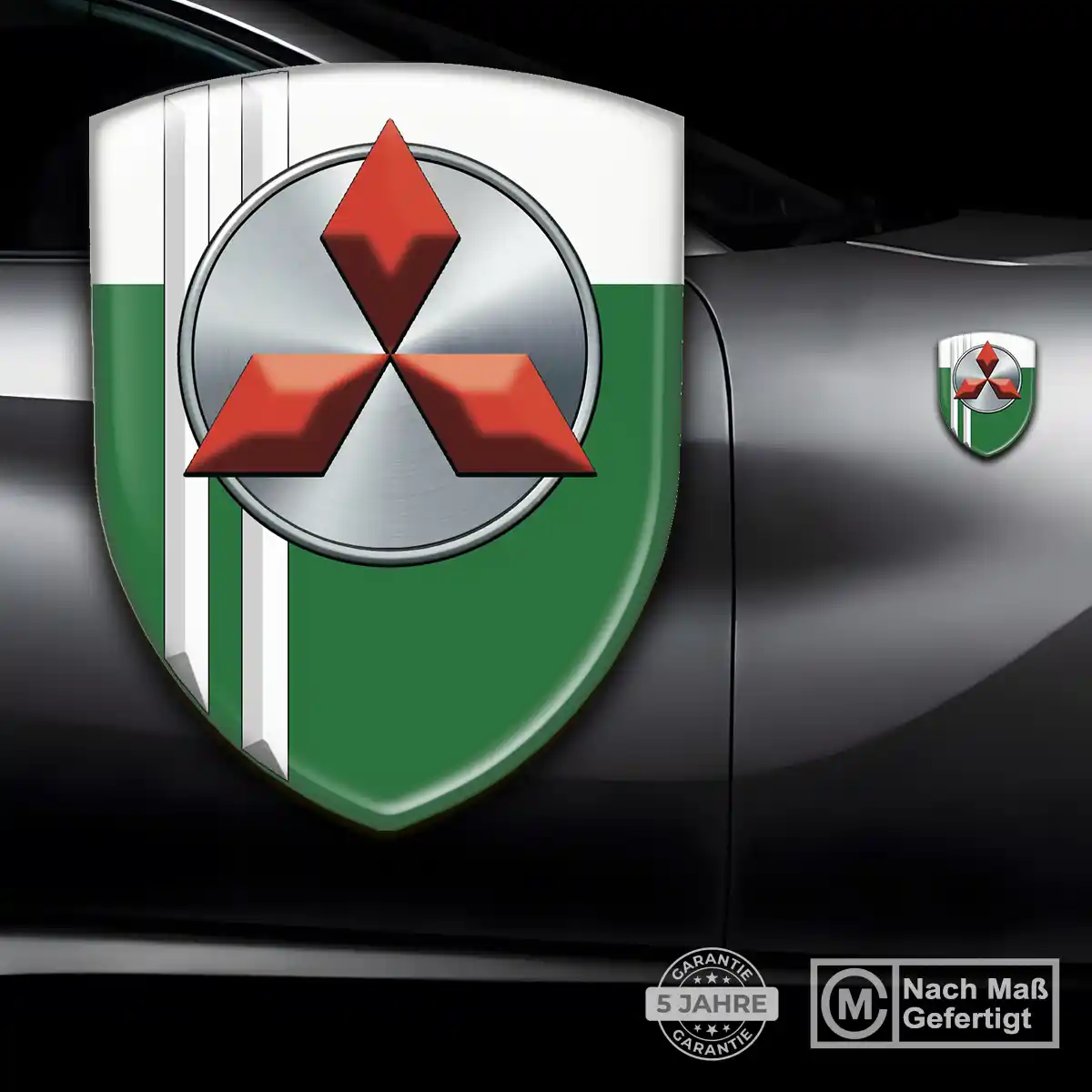 Mitsubishi 3D Gel Aufkleber Embleme Luxus-Edition