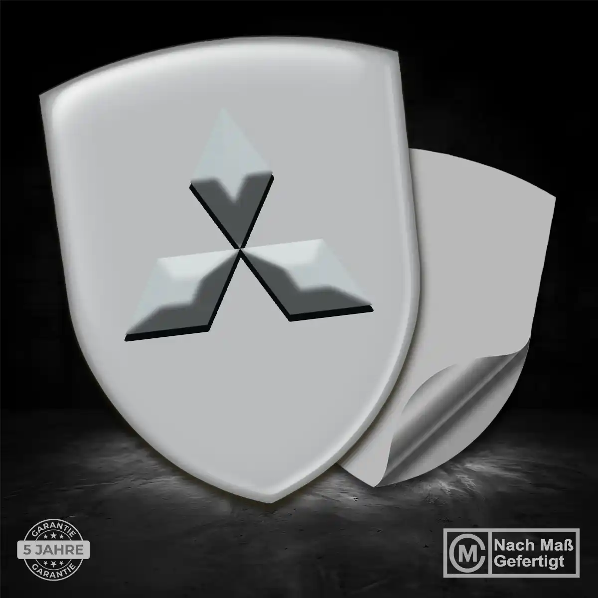 Mitsubishi 3D Gel Aufkleber Embleme Premiumqualität