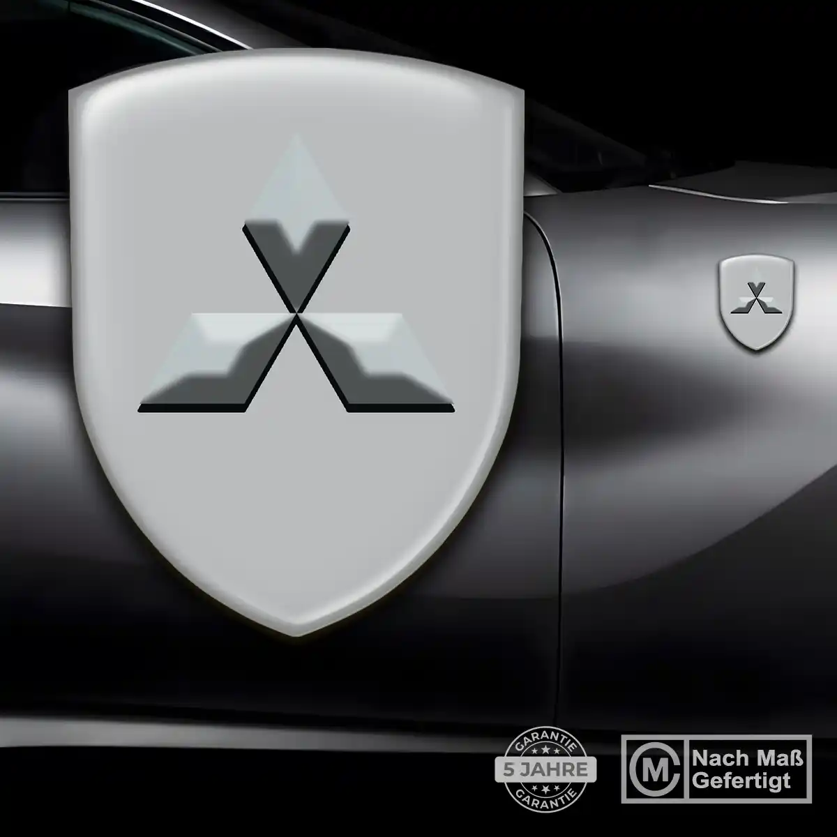 Mitsubishi 3D Gel Aufkleber Embleme Premiumqualität