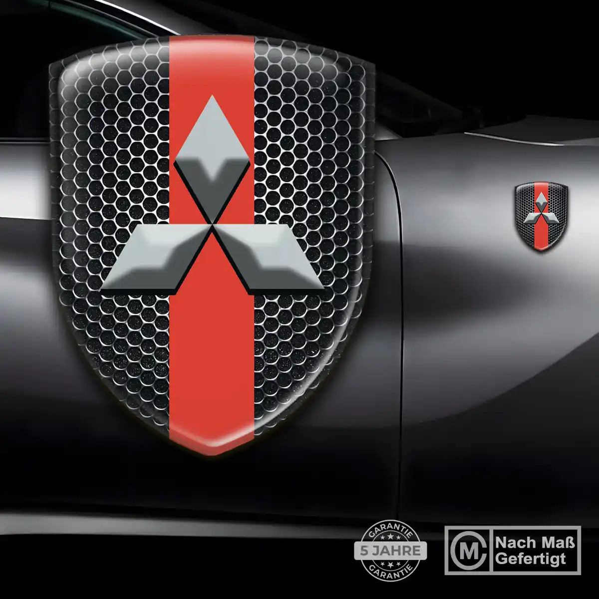 Mitsubishi 3D Gel Aufkleber Embleme Stilvolles Design