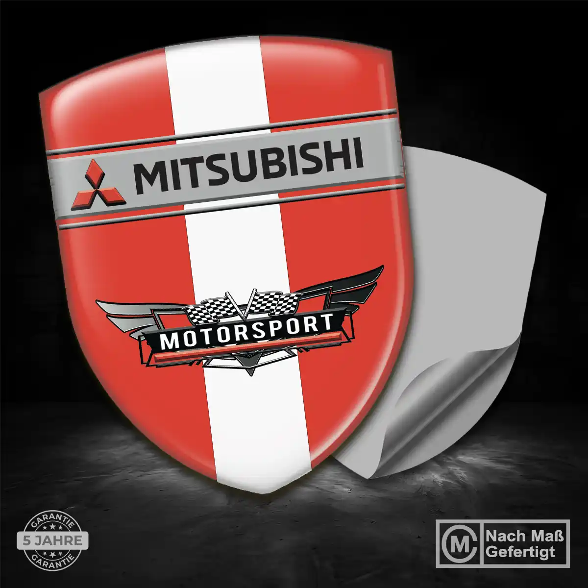 Mitsubishi 3D Gel Aufkleber Interieurdesign