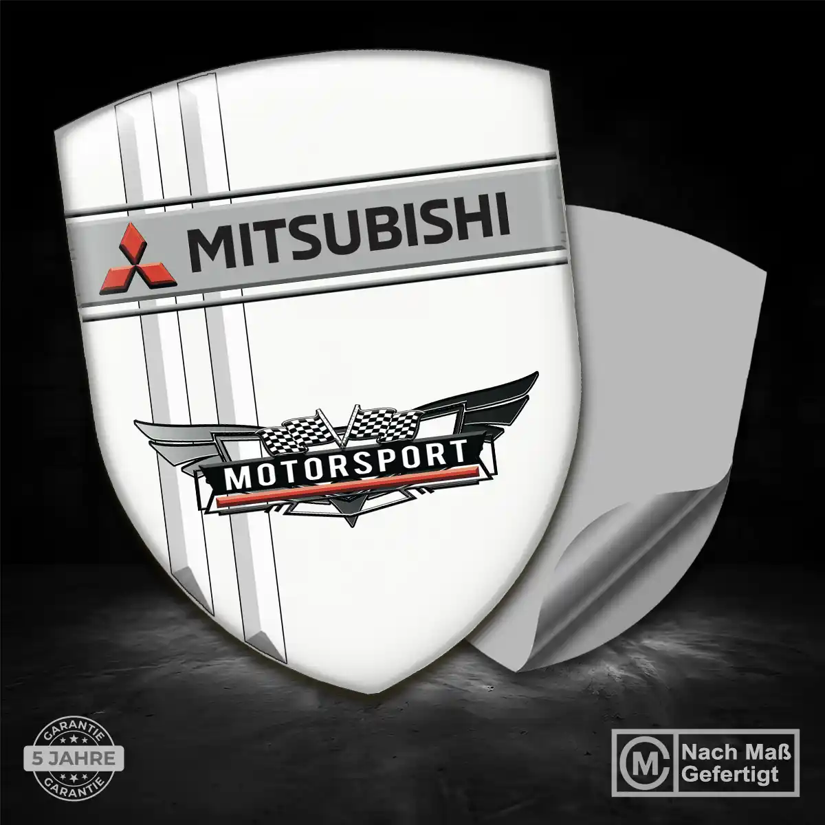 Mitsubishi 3D Gel Aufkleber Premiumqualität