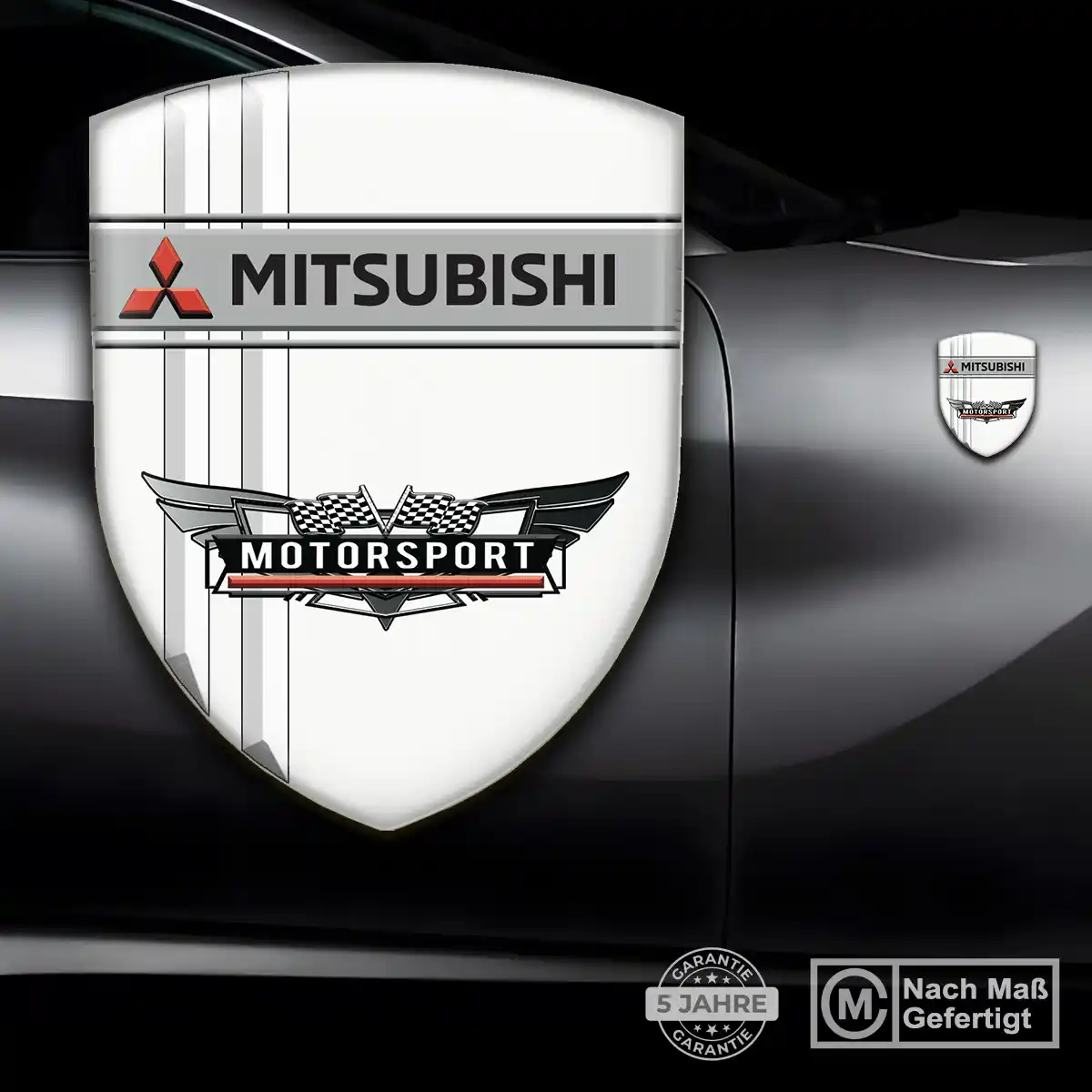 Mitsubishi 3D Gel Aufkleber Premiumqualität