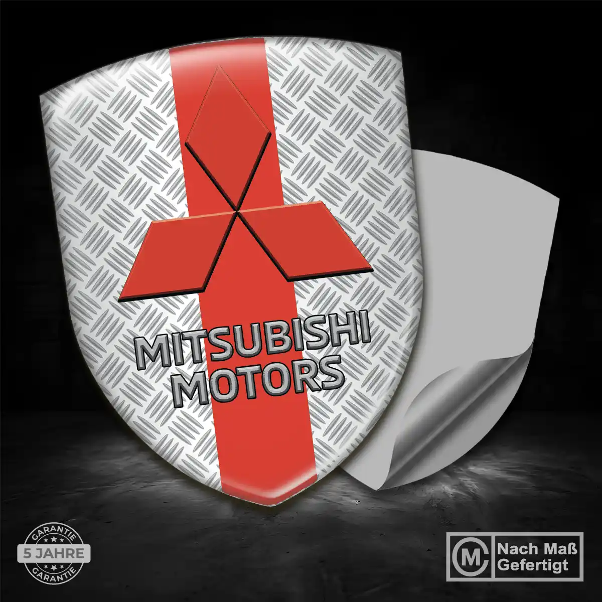 Mitsubishi 3D Gel Aufkleber Silikon Auto Exterieurdesign