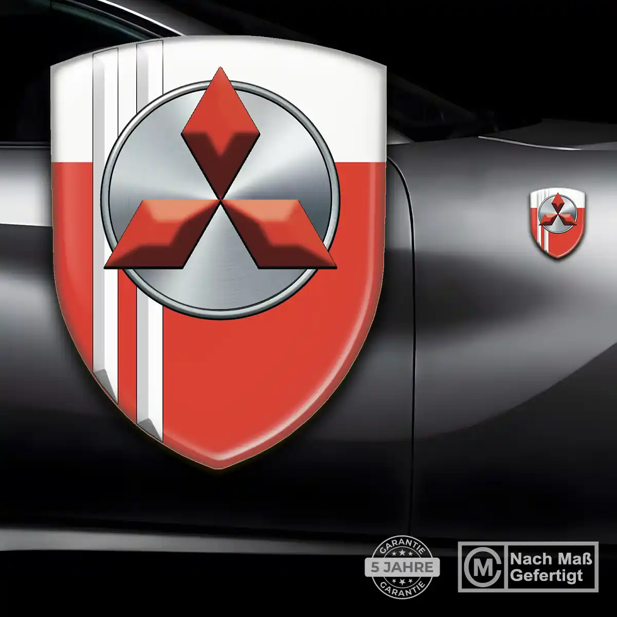 Mitsubishi 3D Gel Aufkleber Silikon Auto Limitierte Auflage