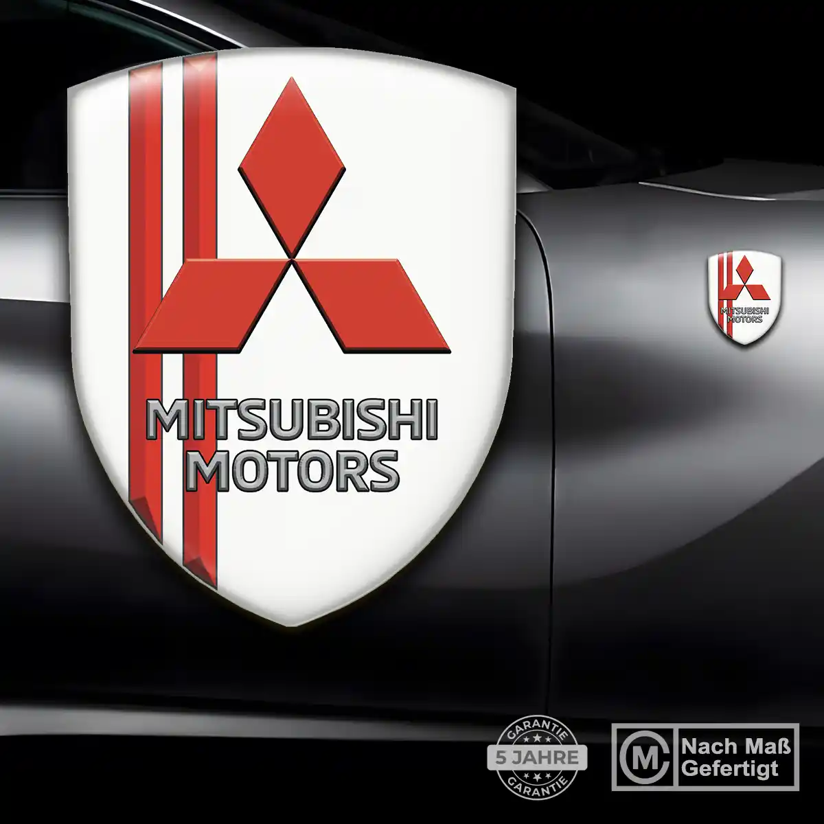 Mitsubishi 3D Gel Aufkleber Silikon Auto Luxus-Edition