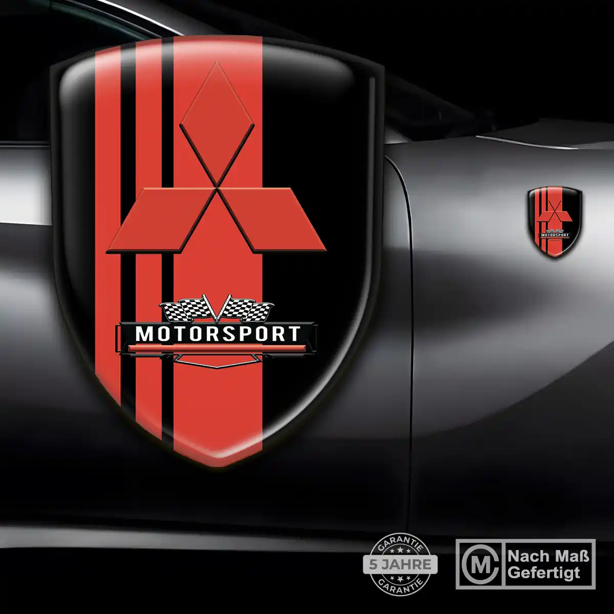 Mitsubishi 3D Gel Aufkleber Silikon Auto Premium-Edition