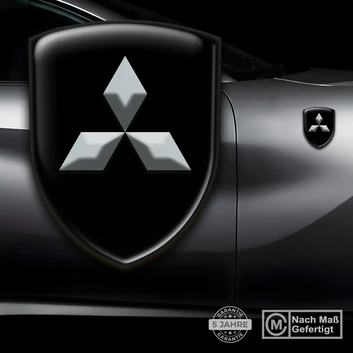 Mitsubishi 3D Gel Aufkleber Silikon Exterieurdesign