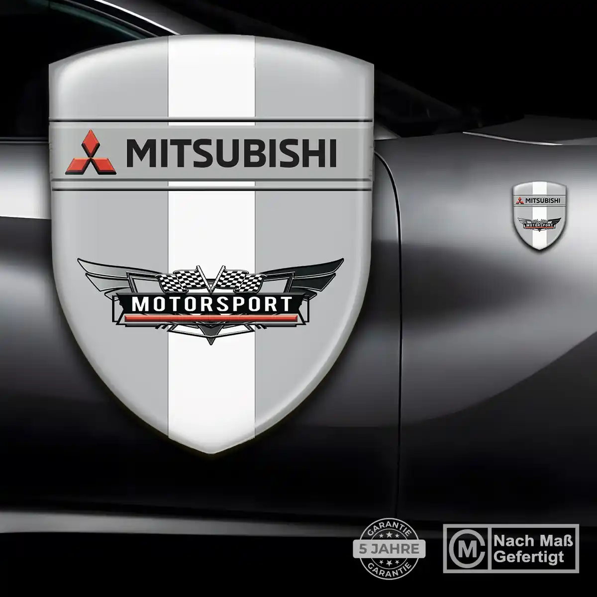 Mitsubishi 3D Gel Aufkleber Silikon Hochwertiges Harz