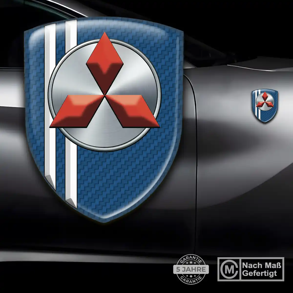 Mitsubishi 3D Gel Aufkleber Silikon Hohe Qualität