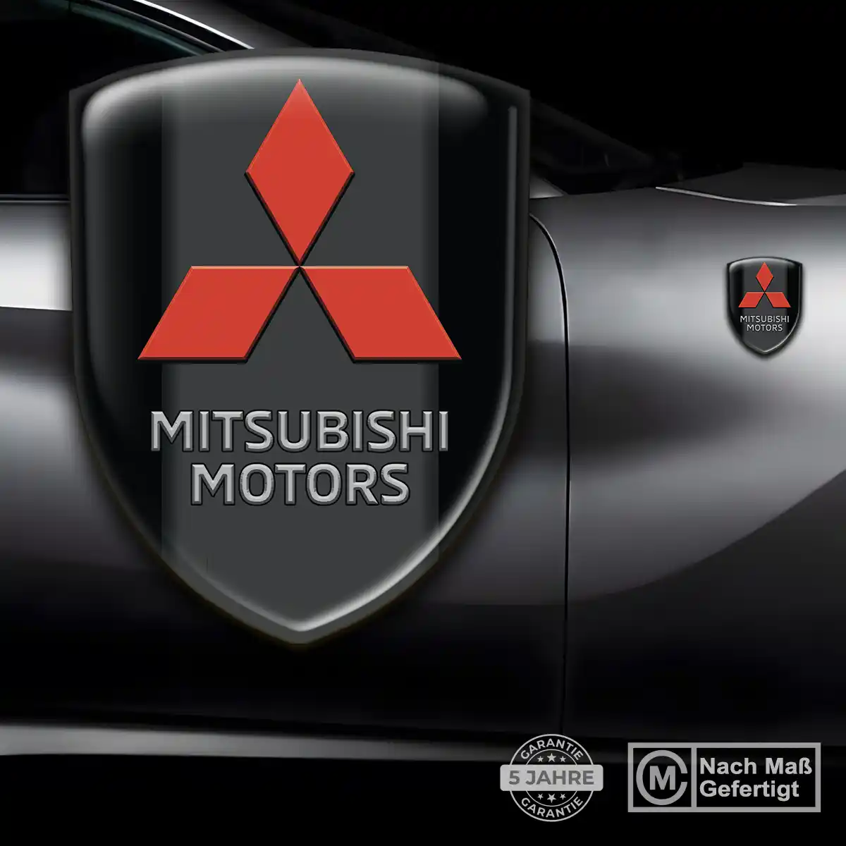Mitsubishi 3D Gel Aufkleber Silikon Premium-Edition