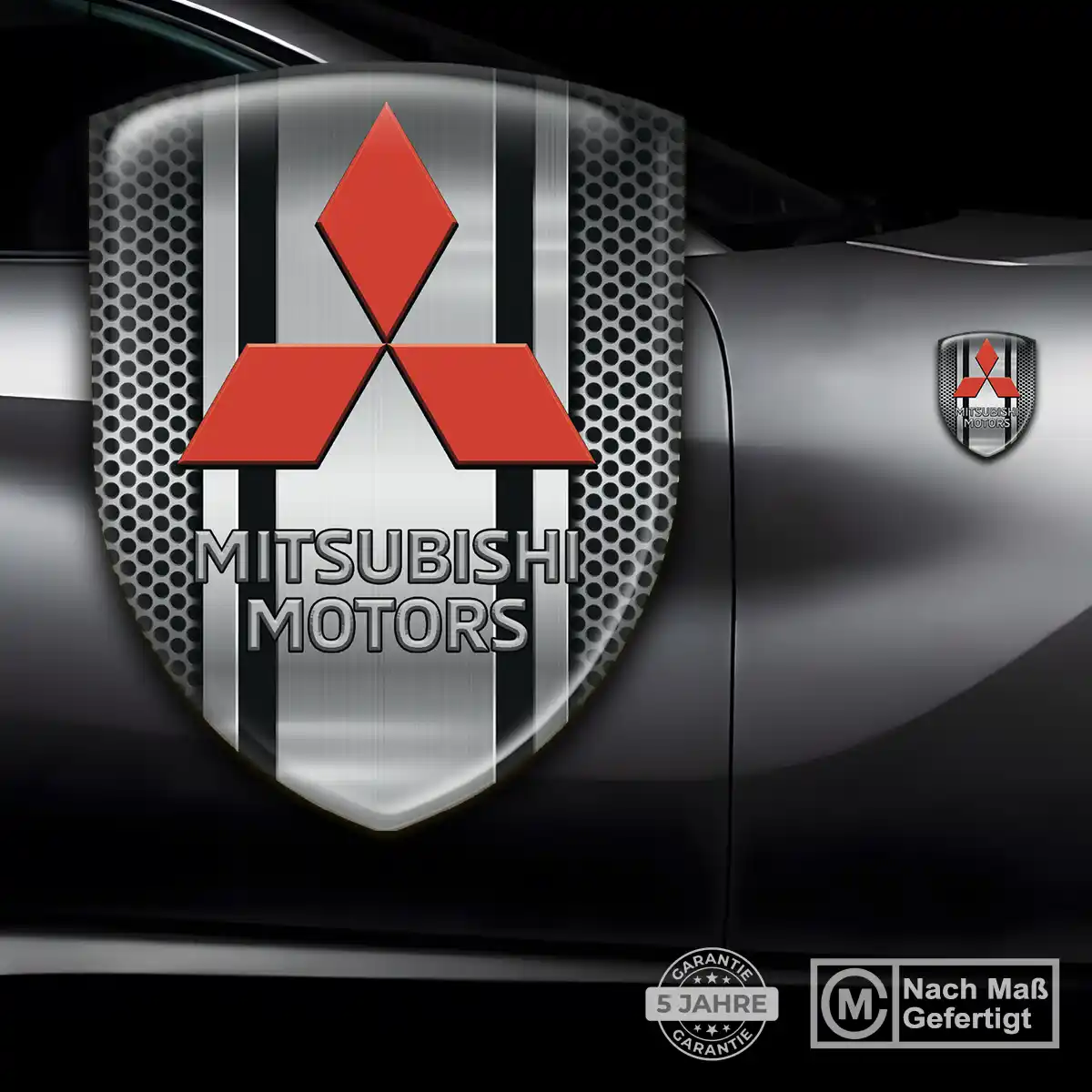 Mitsubishi 3D Gel Aufkleber Stilvolles Design
