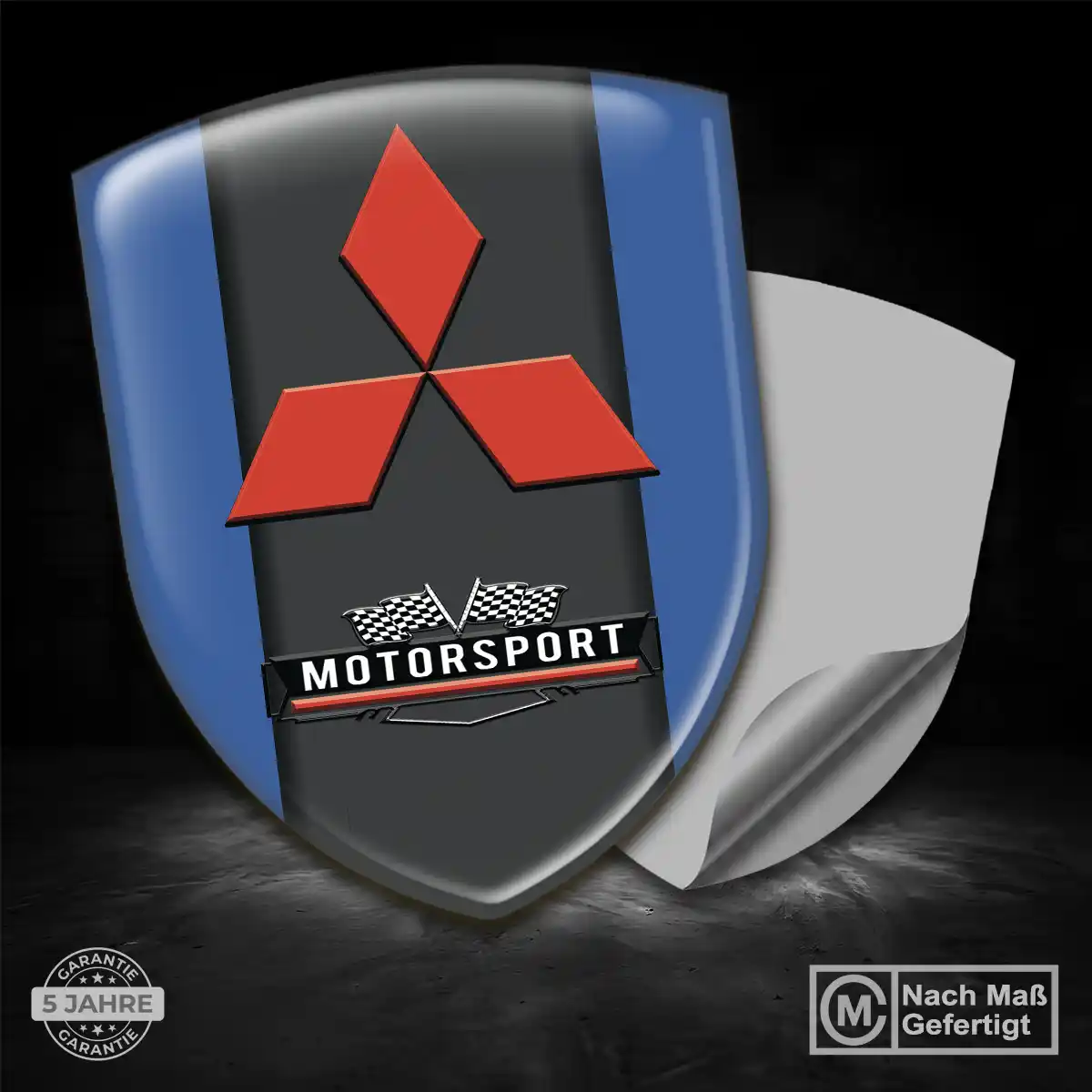Mitsubishi 3D Gel Aufkleber Wappen Auto Exterieurdesign