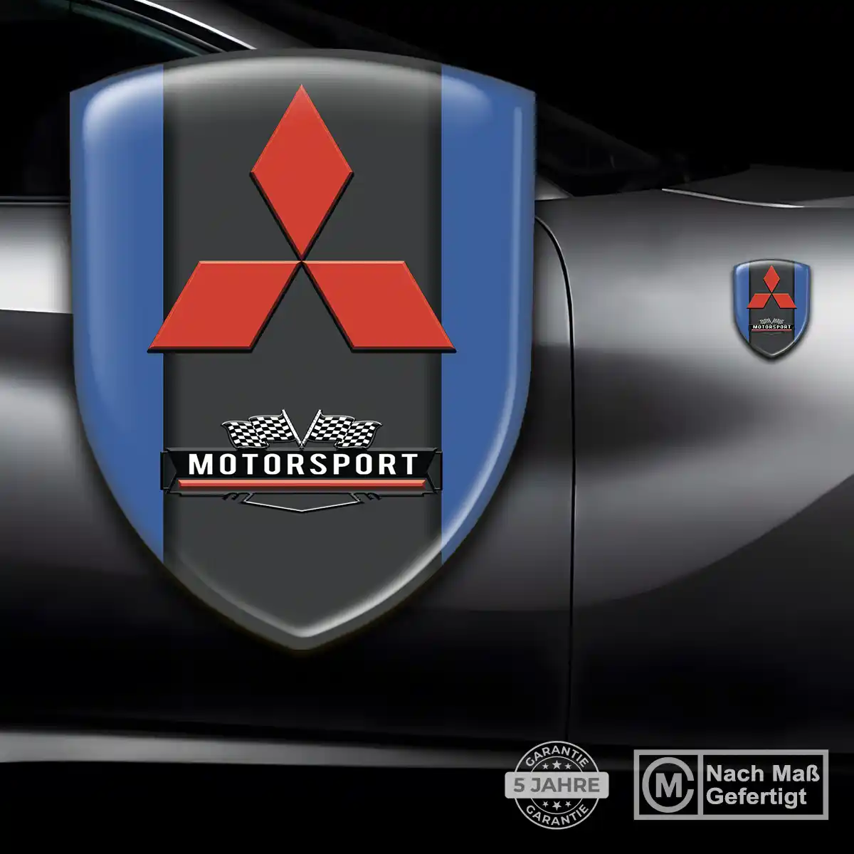 Mitsubishi 3D Gel Aufkleber Wappen Auto Exterieurdesign
