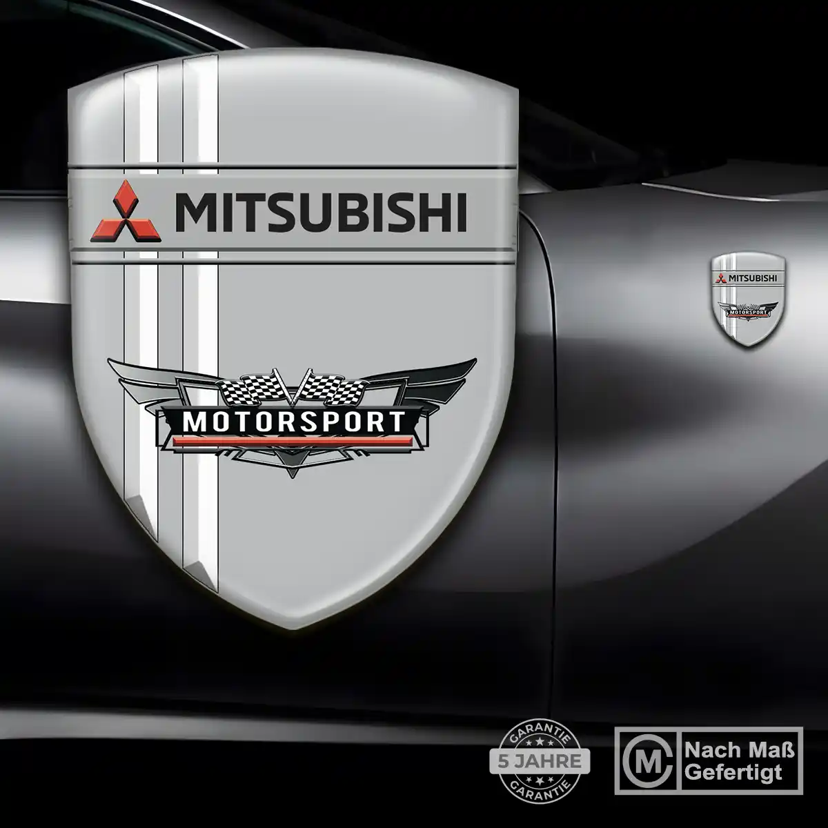 Mitsubishi 3D Gel Aufkleber Wappen Auto Luxus-Edition