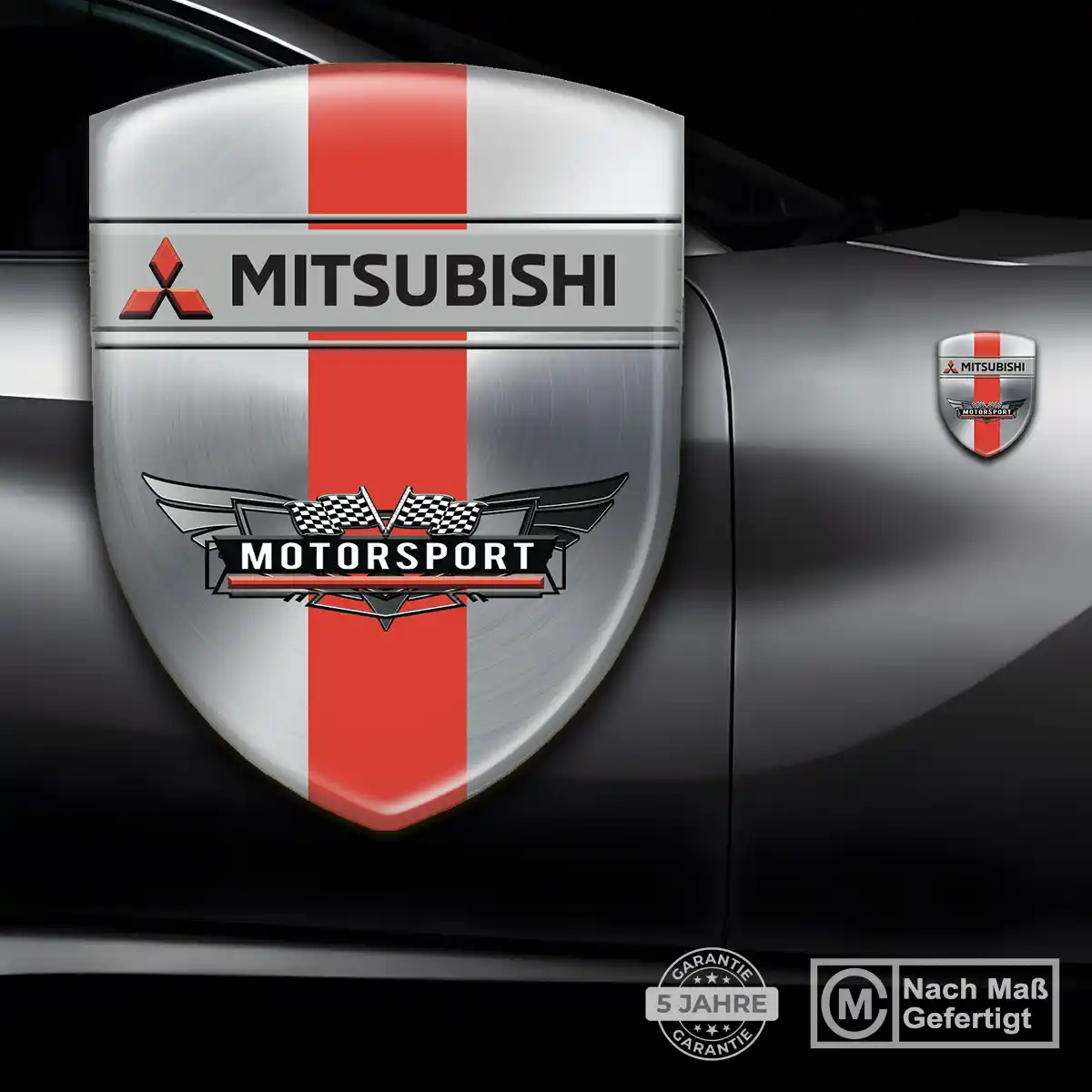 Mitsubishi 3D Gel Aufkleber Wappen Exterieurdesign