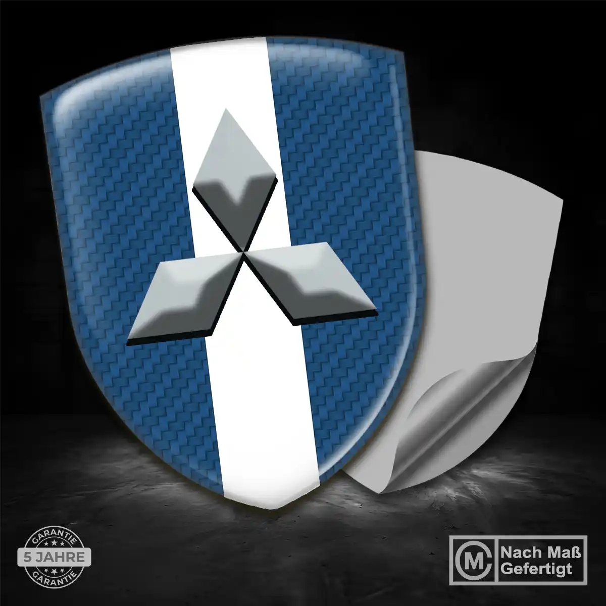 Mitsubishi Aufkleber 3D Gel Emblem Auto Hochwertiges Harz