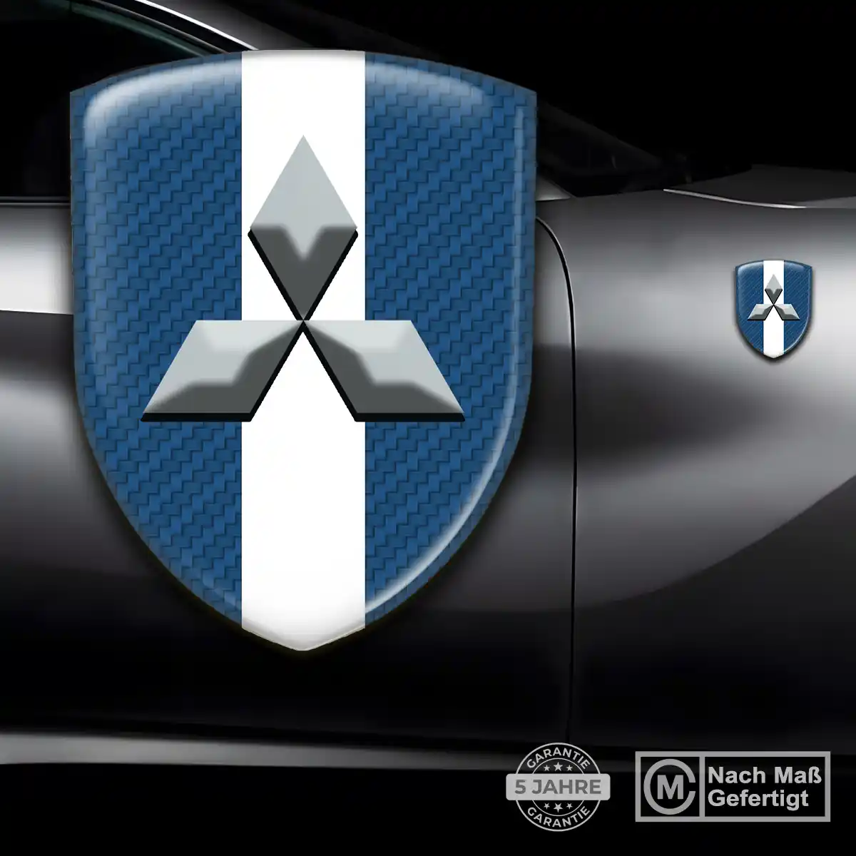 Mitsubishi Aufkleber 3D Gel Emblem Auto Hochwertiges Harz