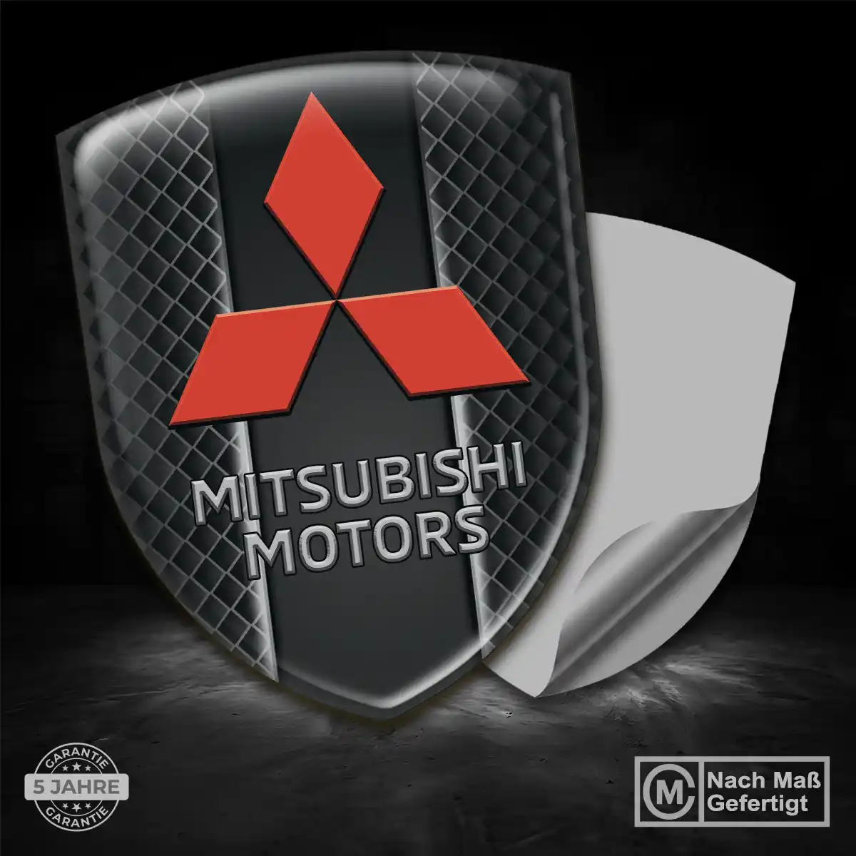Mitsubishi Aufkleber 3D Gel Emblem Auto Limitierte Auflage