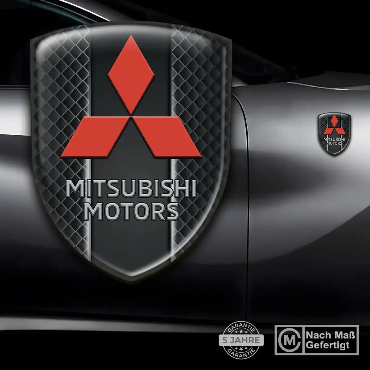Mitsubishi Aufkleber 3D Gel Emblem Auto Limitierte Auflage