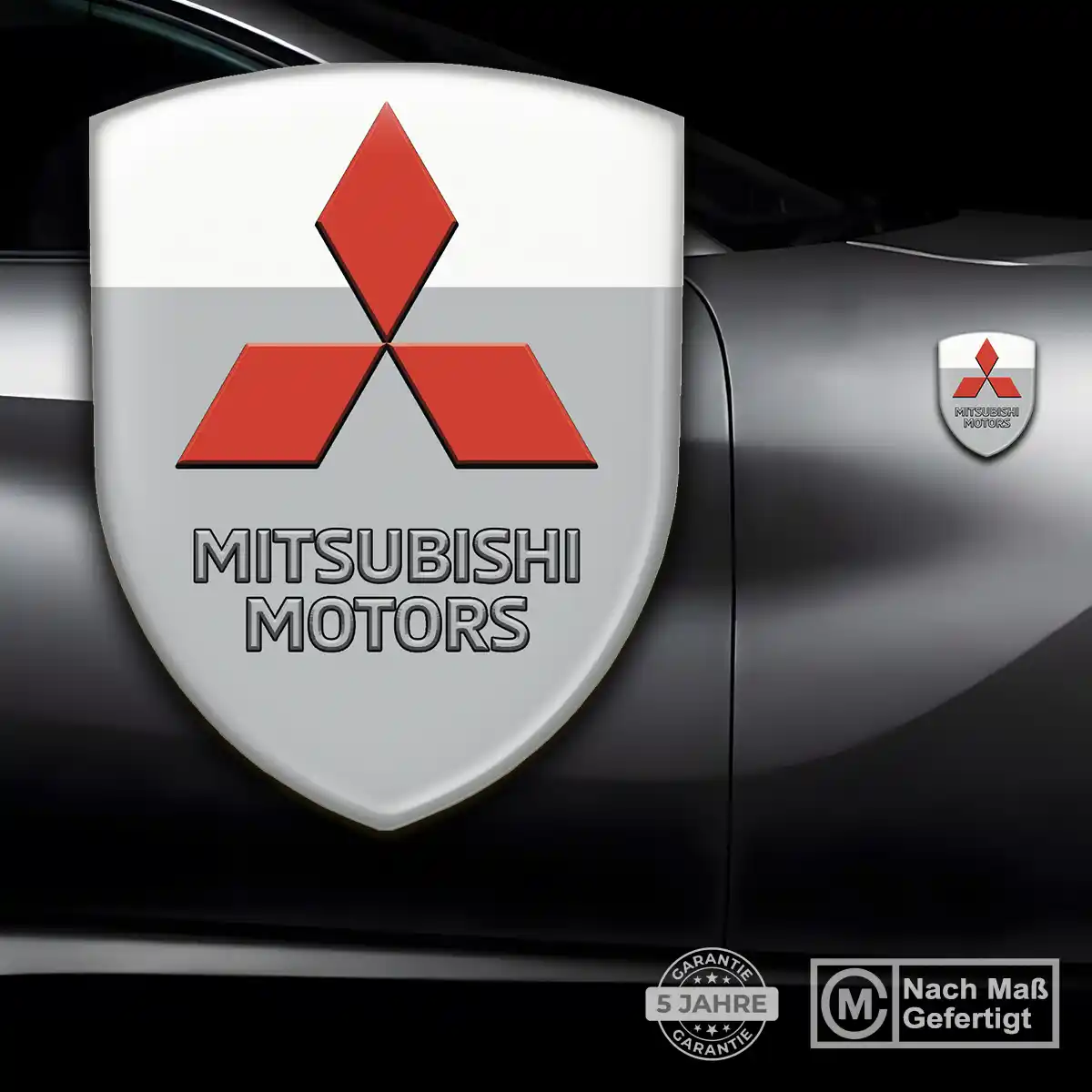 Mitsubishi Aufkleber 3D Gel Emblem Auto Premium-Edition