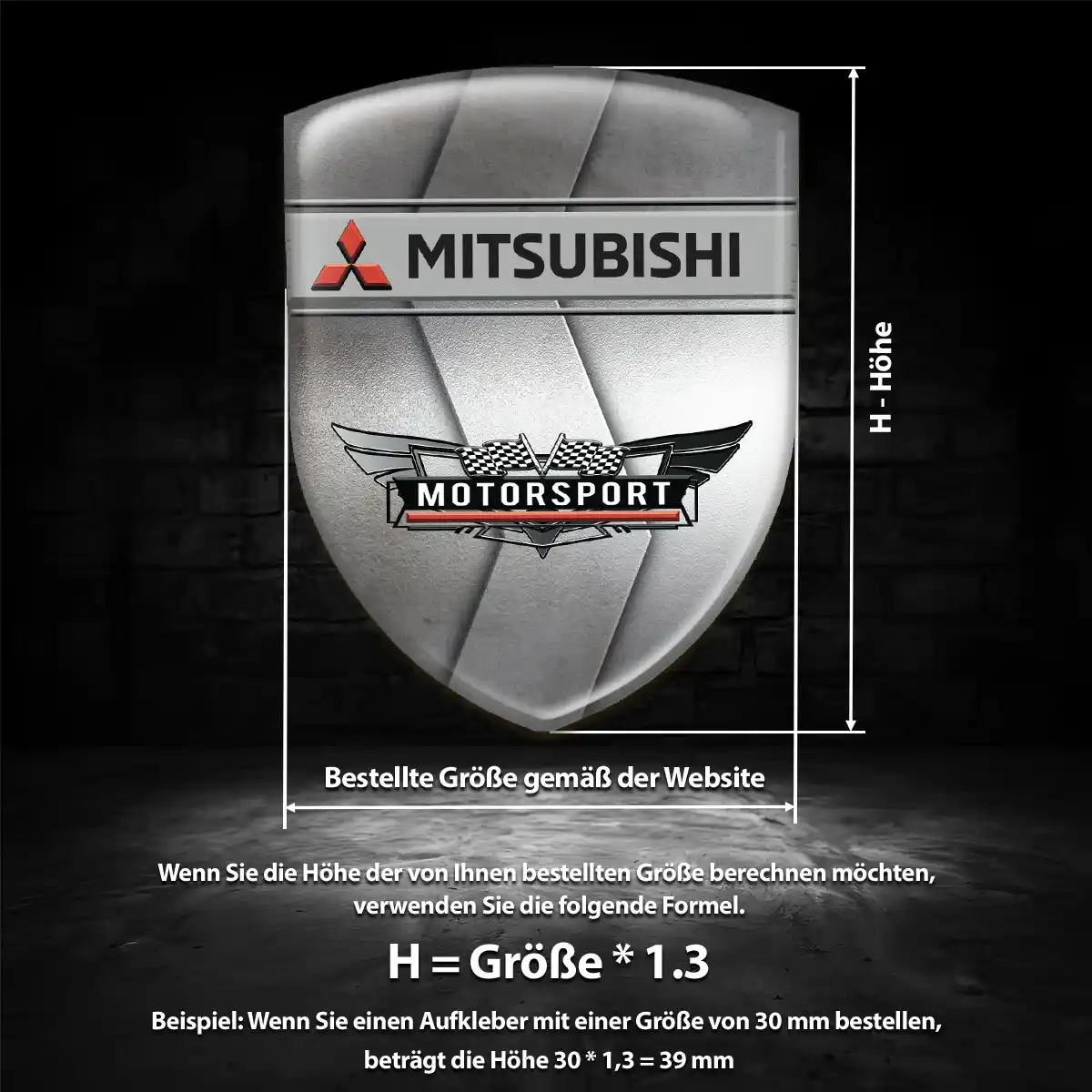 Mitsubishi Aufkleber 3D Gel Emblem Auto Stilvolles Design
