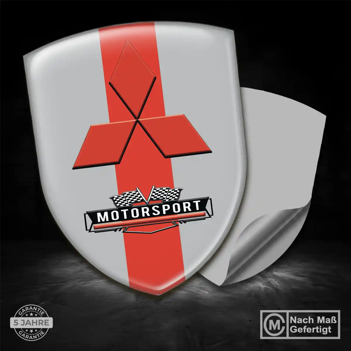 Mitsubishi Aufkleber 3D Gel Emblem Hochwertiges Harz