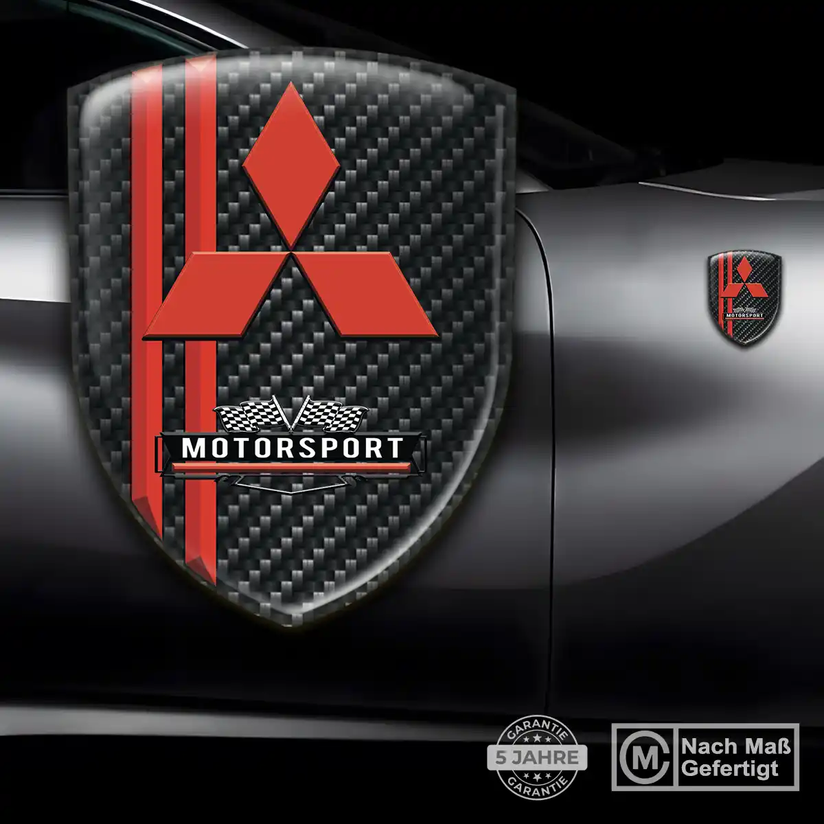 Mitsubishi Aufkleber 3D Gel Emblem Hohe Qualität