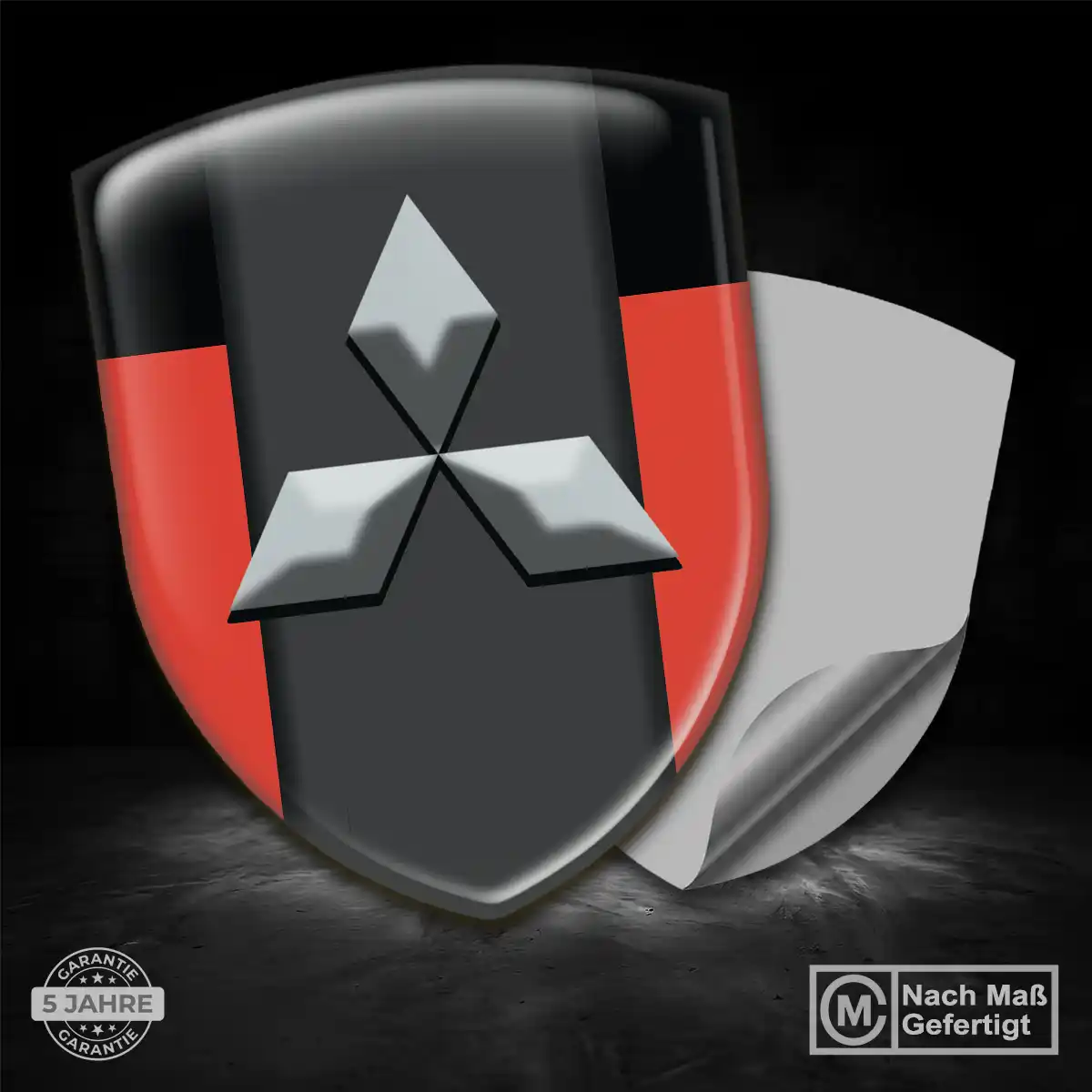Mitsubishi Aufkleber 3D Gel Emblem Luxus-Edition