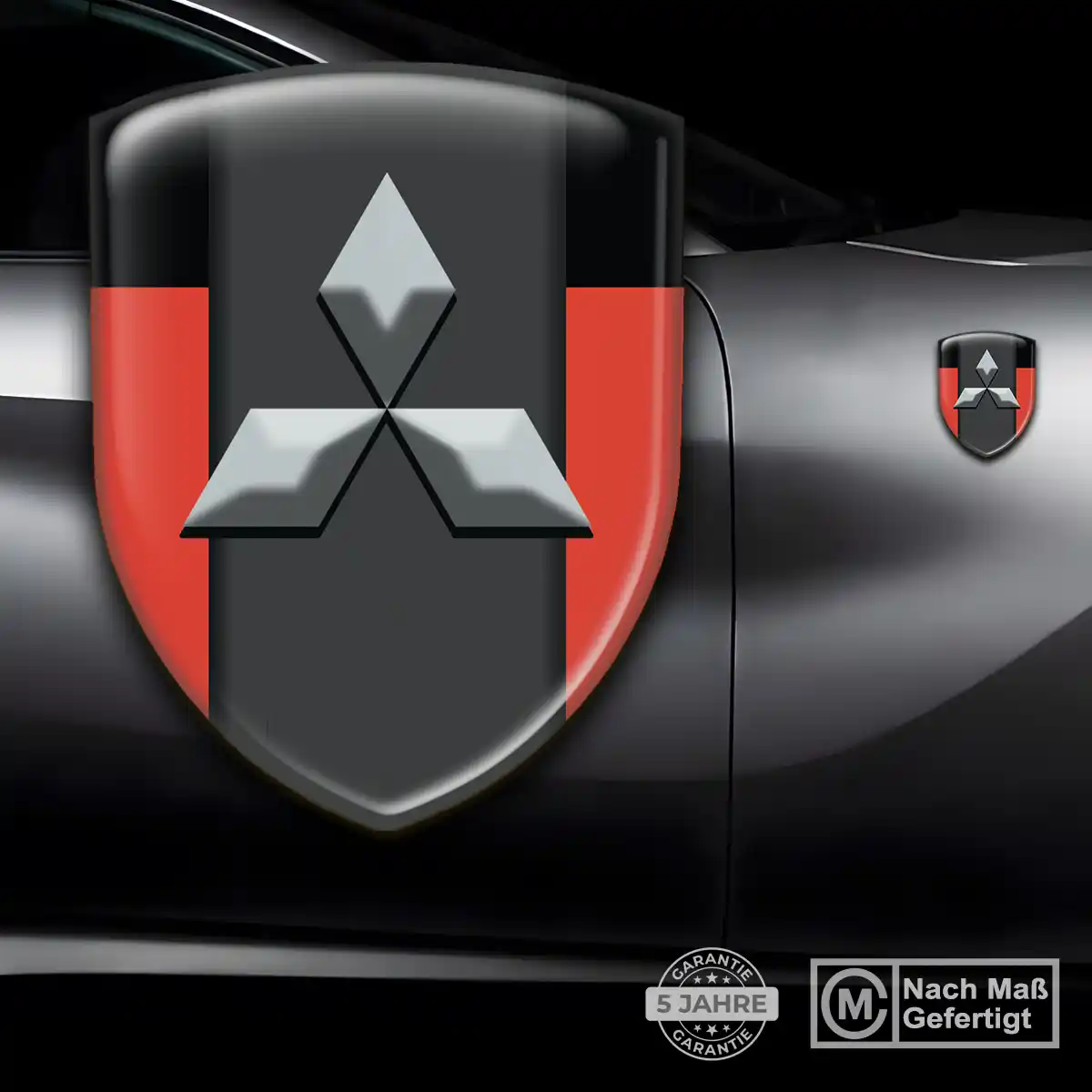 Mitsubishi Aufkleber 3D Gel Emblem Luxus-Edition