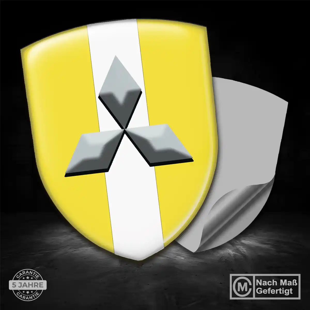 Mitsubishi Aufkleber 3D Gel Emblem Premium-Edition