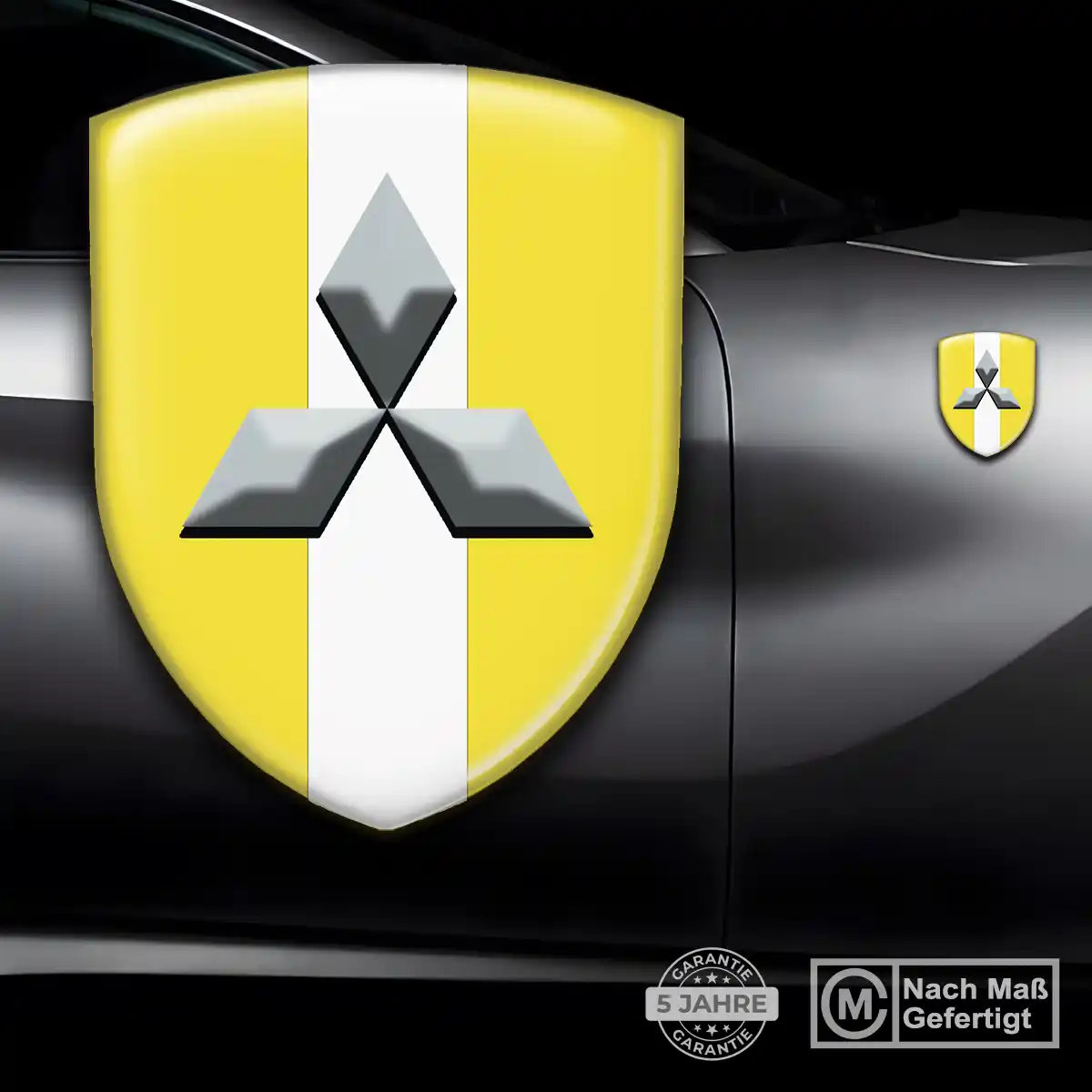 Mitsubishi Aufkleber 3D Gel Emblem Premium-Edition