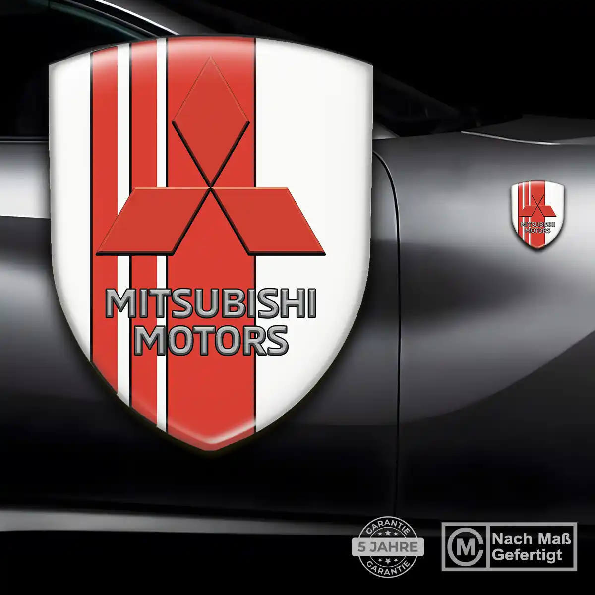 Mitsubishi Aufkleber 3D Gel Emblem Premiumqualität
