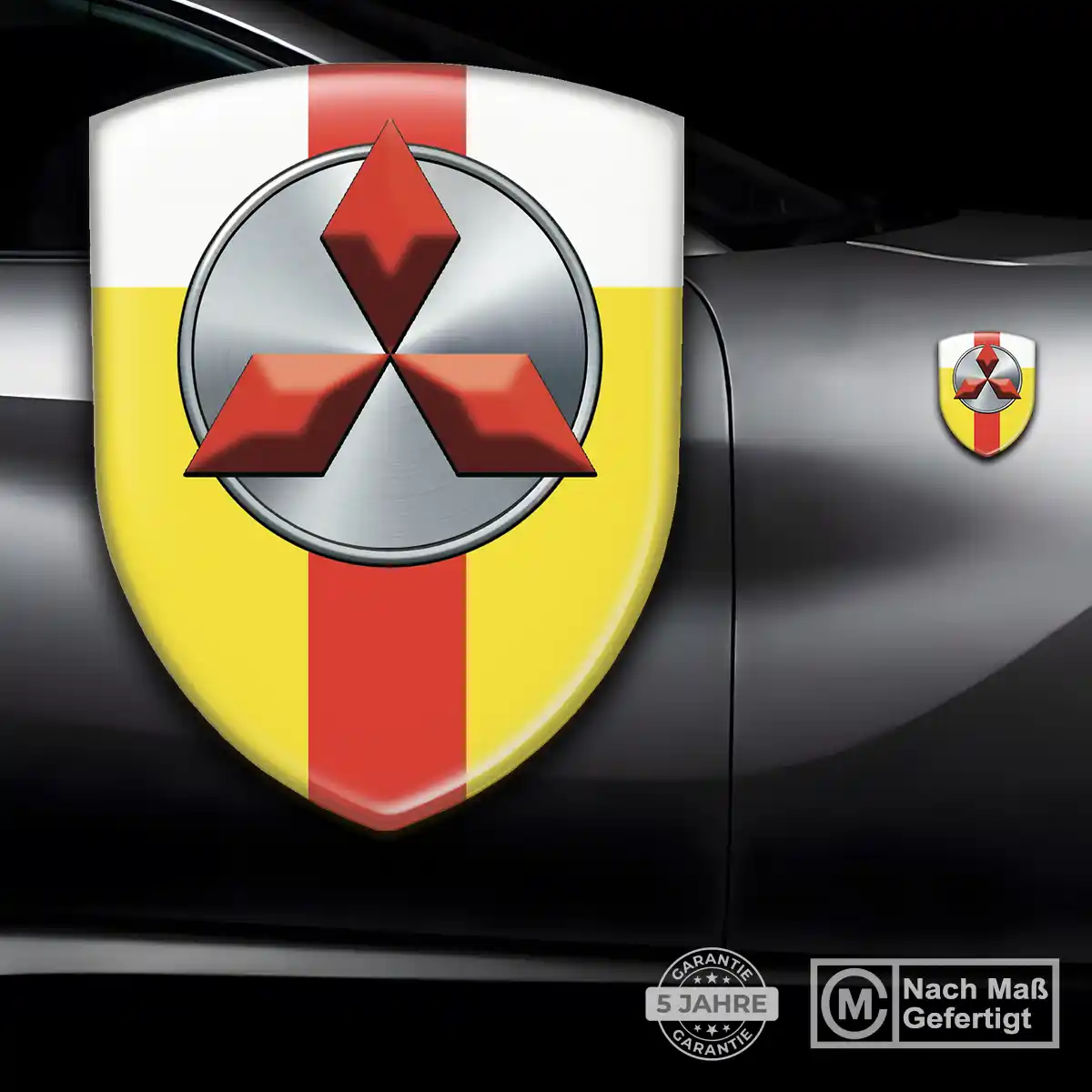 Mitsubishi Aufkleber 3D Gel Emblem Stilvolles Design