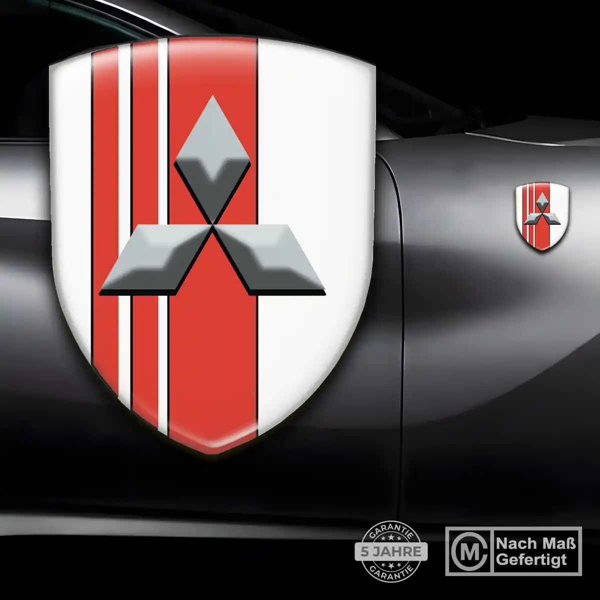 Mitsubishi Aufkleber 3D Gel Embleme Auto Hochwertiges Harz
