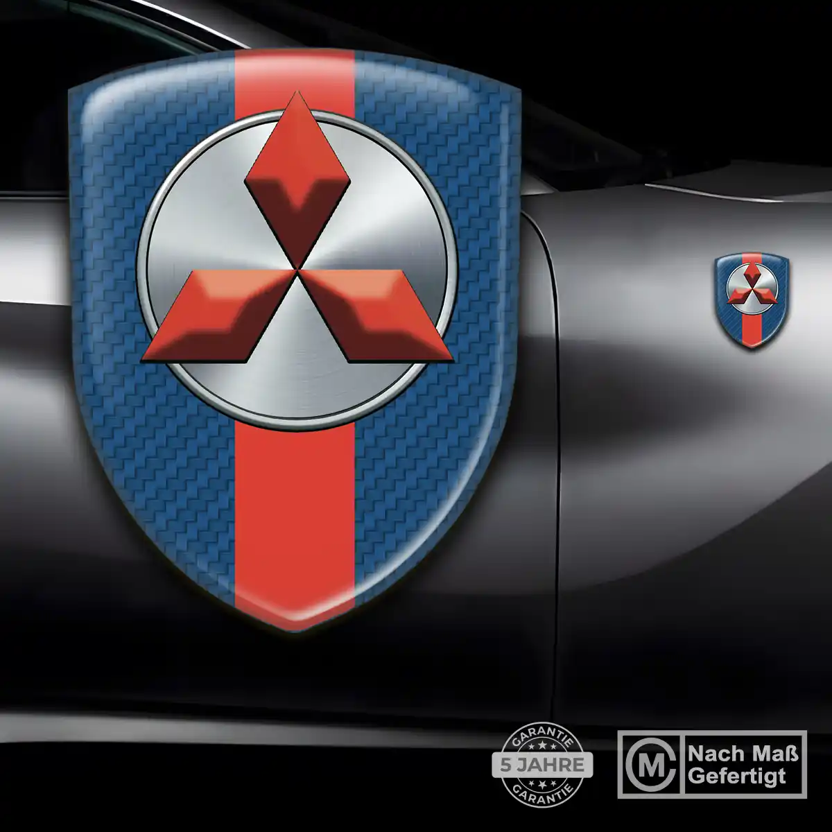 Mitsubishi Aufkleber 3D Gel Embleme Auto Hohe Qualität