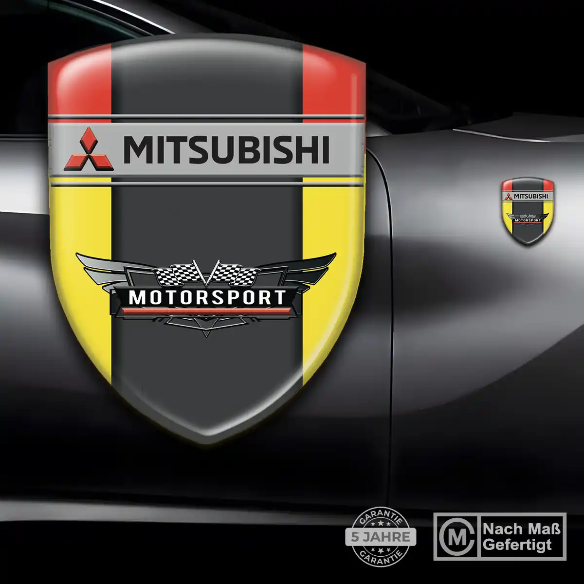 Mitsubishi Aufkleber 3D Gel Embleme Auto Interieurdesign