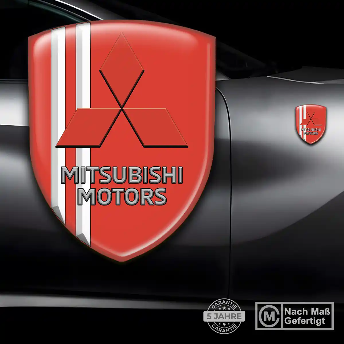 Mitsubishi Aufkleber 3D Gel Embleme Auto Luxus-Edition