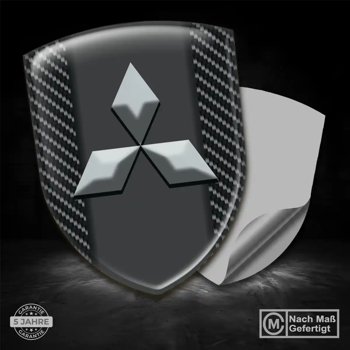 Mitsubishi Aufkleber 3D Gel Embleme Auto Stilvolles Design